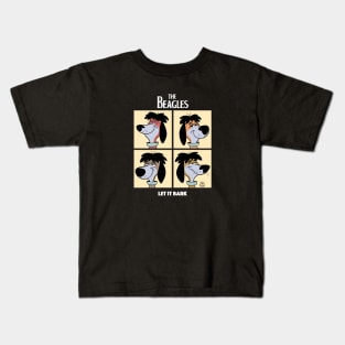 THE BEATLES CARTOON DOGS PARODY Kids T-Shirt